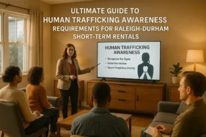 Ultimate guide to Human Trafficking Awarness Requirments for Raleigh-Durham Short Term Rentals
