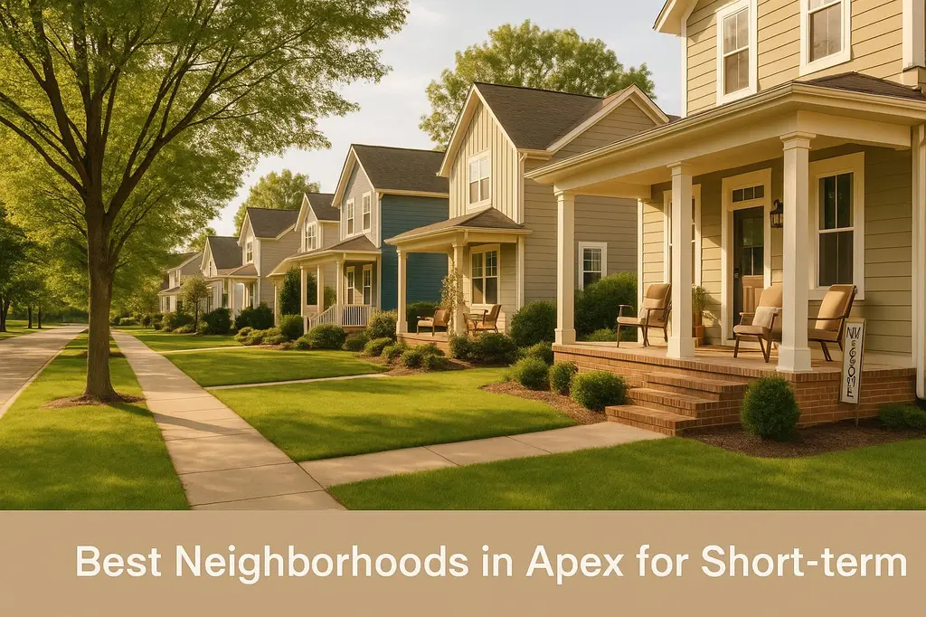 Best Neighborhoods in Apex for Short-Term Rentals